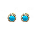 Turquoise Diamond Earrings