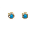 Turquoise Diamond Earrings