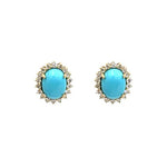 Turquoise Diamond Earrings