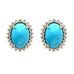 Turquoise Diamond Earrings