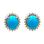 Turquoise Diamond Earrings