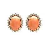Coral Diamond Earrings