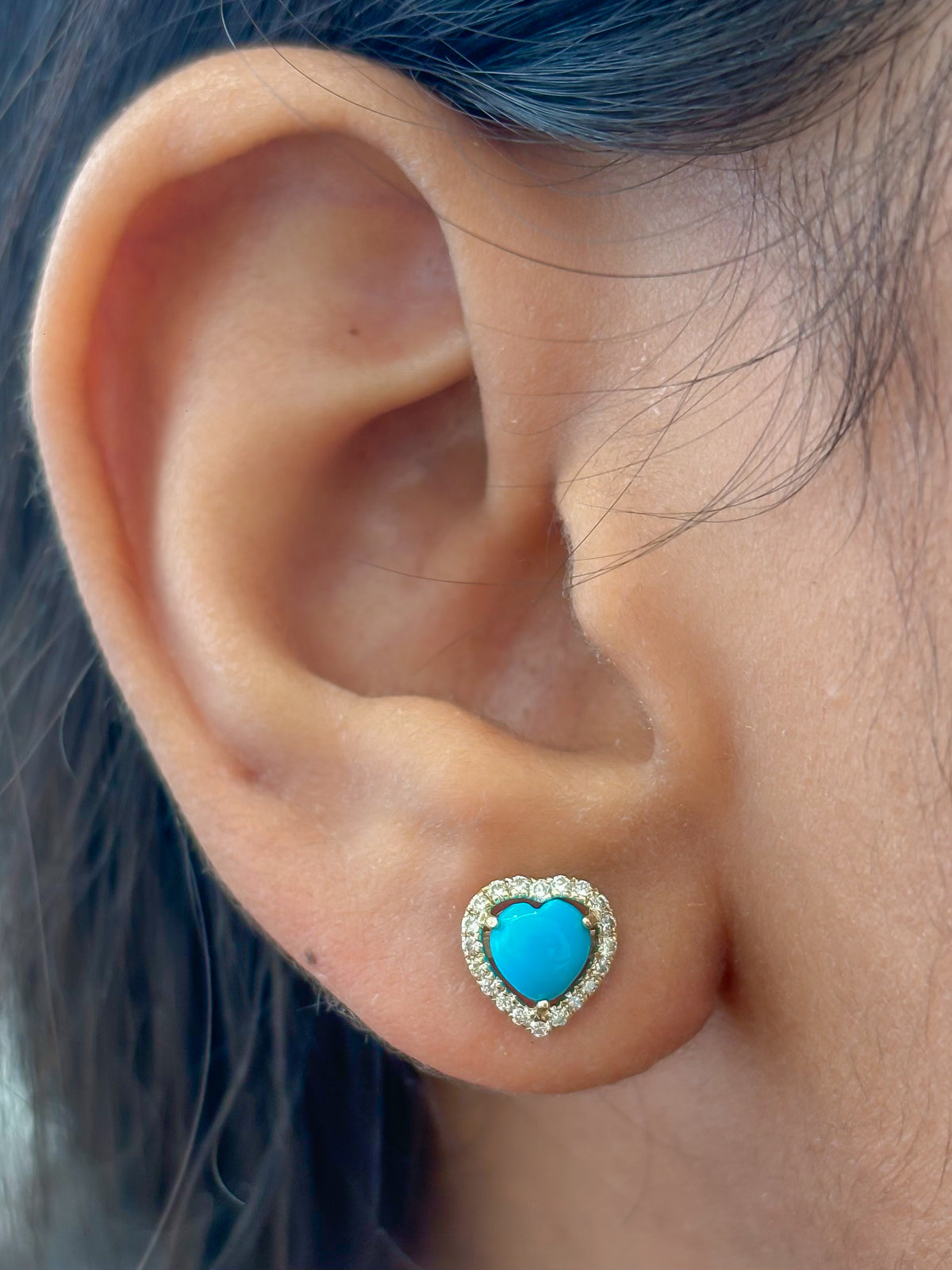 Turquoise Diamond Earrings