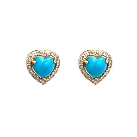 Turquoise Diamond Earrings