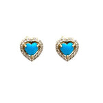 Turquoise Diamond Earrings