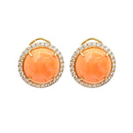 Coral Diamond Earrings