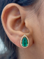 Emerald Diamond Earrings