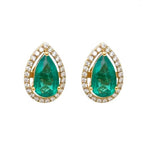 Emerald Diamond Earrings