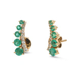Emerald Diamond Earrings