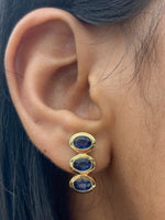 Blue Sapphire Earrings