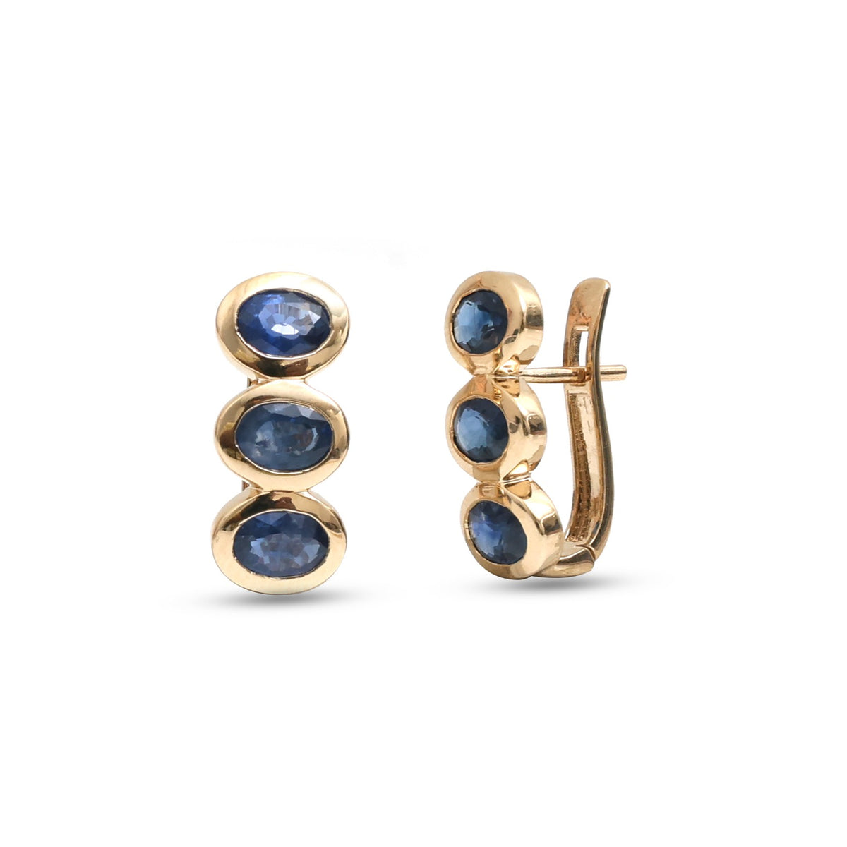 Blue Sapphire Earrings