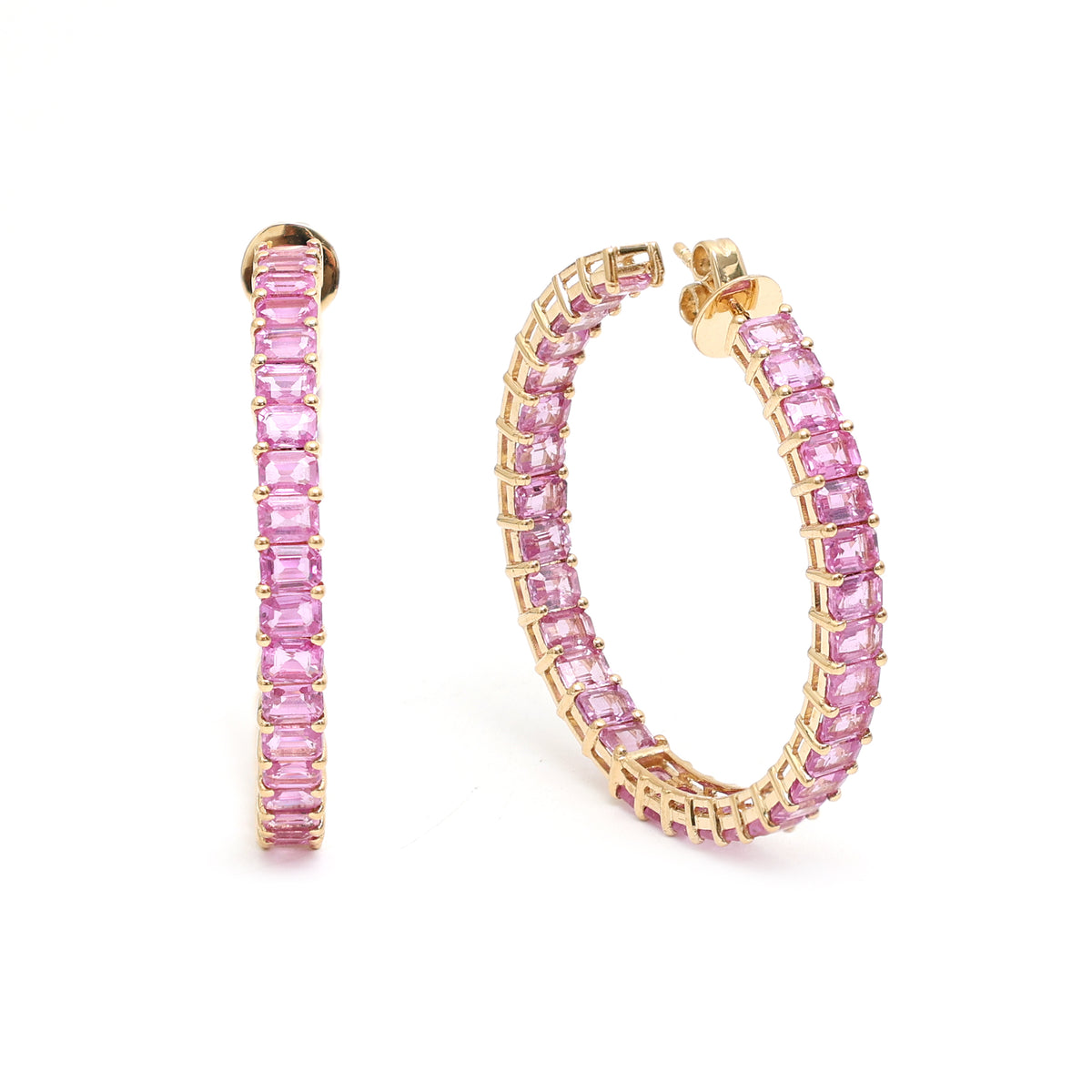 Pink Sapphire Earrings
