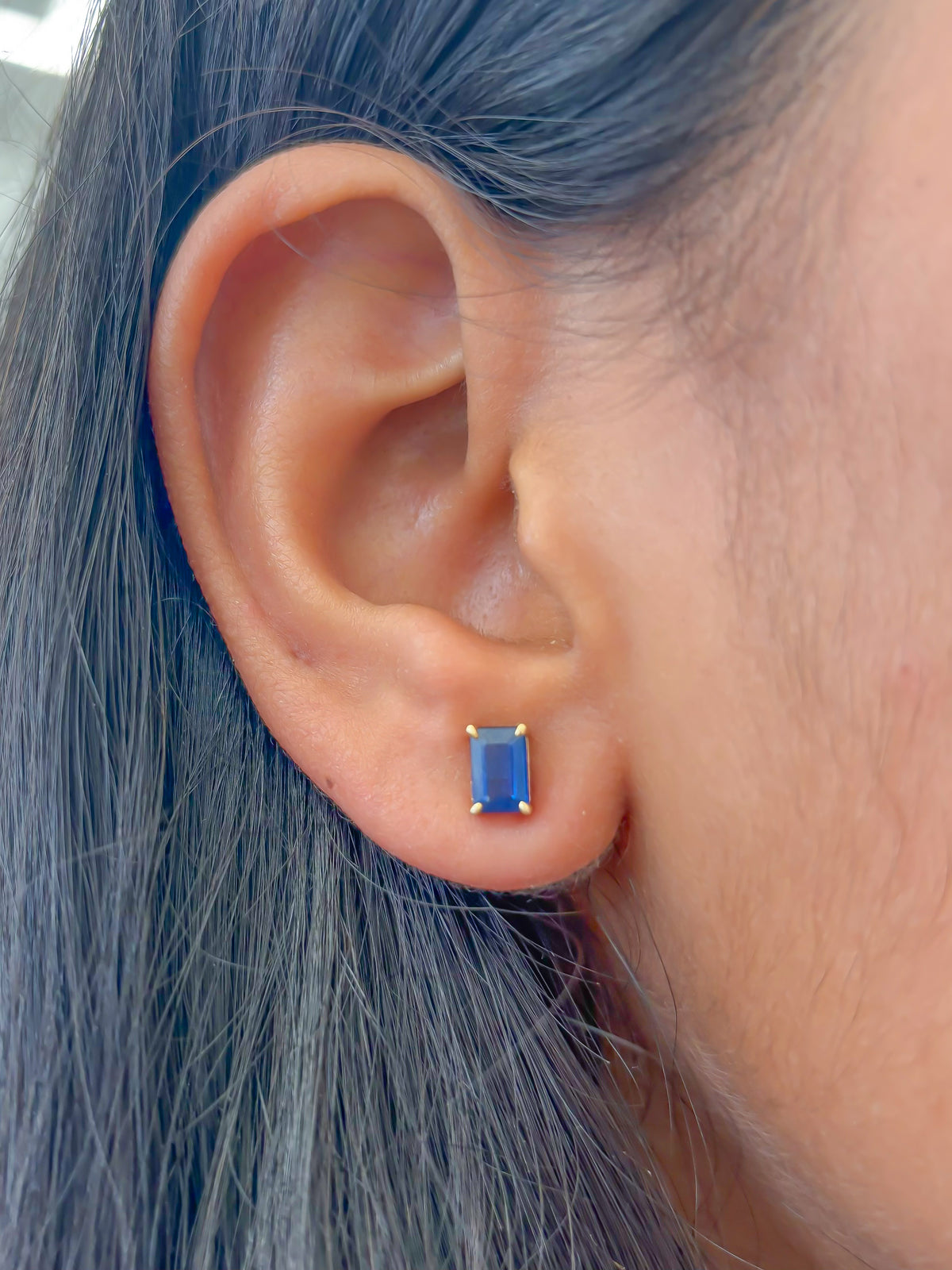 Blue Sapphire Earrings