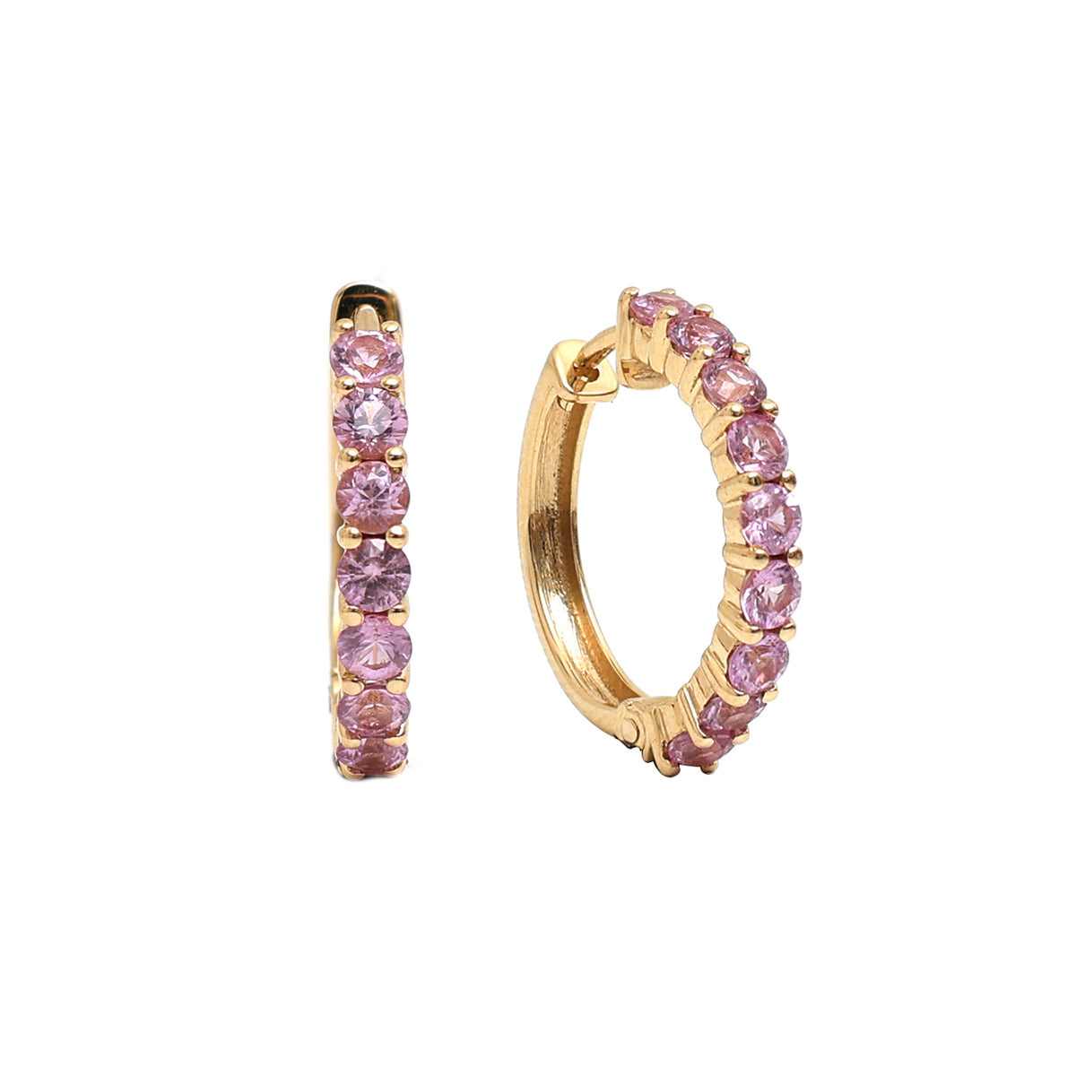 Pink Sapphire Earrings