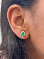 Emerald Diamond Earrings