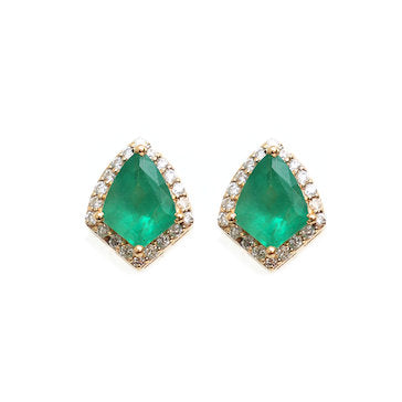 Emerald Diamond Earrings