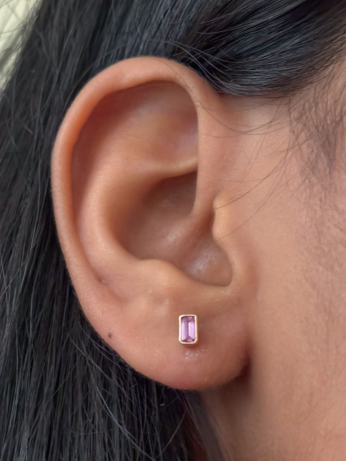 Pink Sapphire Earrings