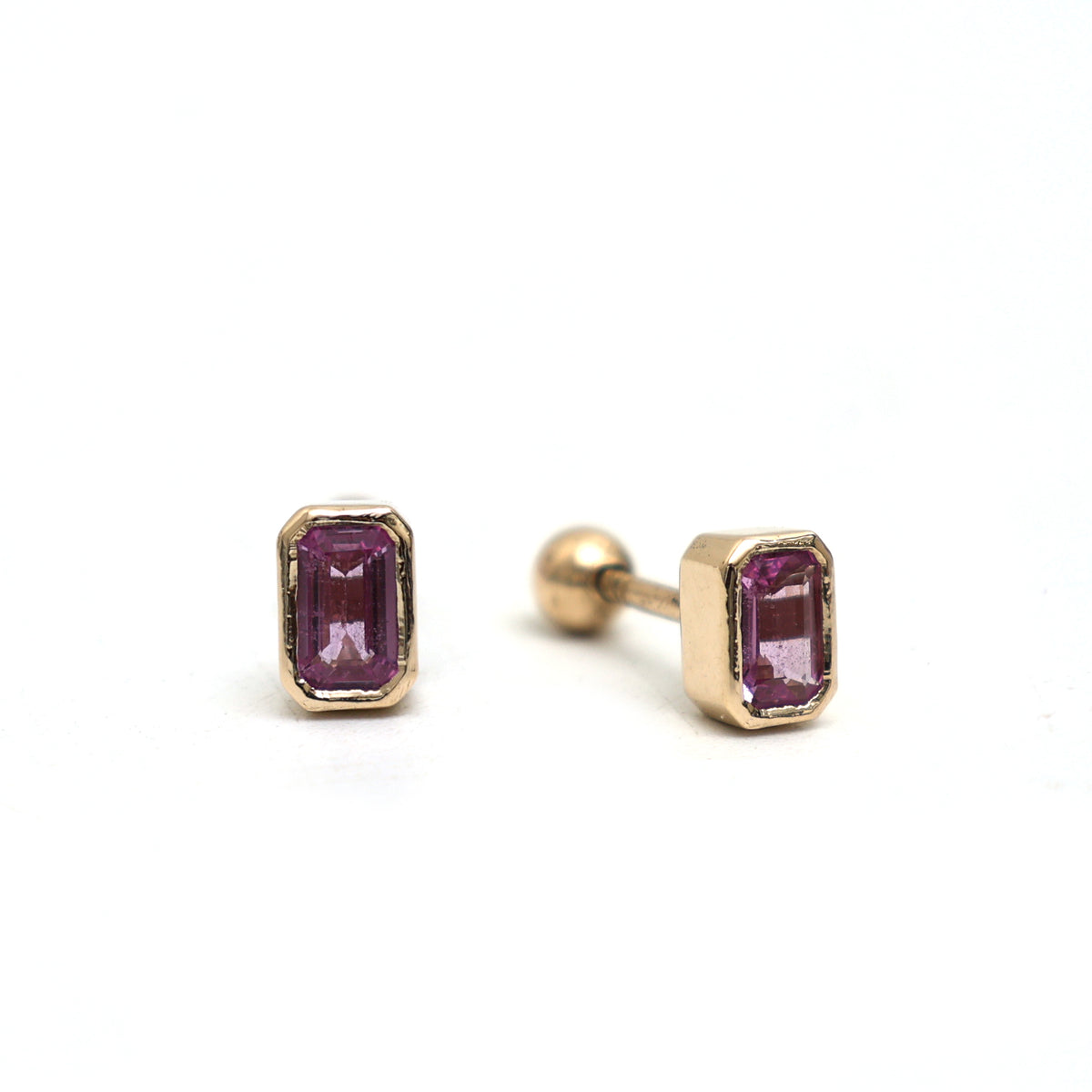 Pink Sapphire Earrings
