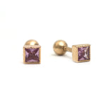 Pink Sapphire Earrings