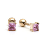 Pink Sapphire Earrings