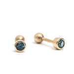 Blue Topaz Earrings