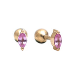 Pink Sapphire Earrings