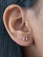 Pink Sapphire Earrings