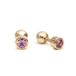 Pink Sapphire Earrings
