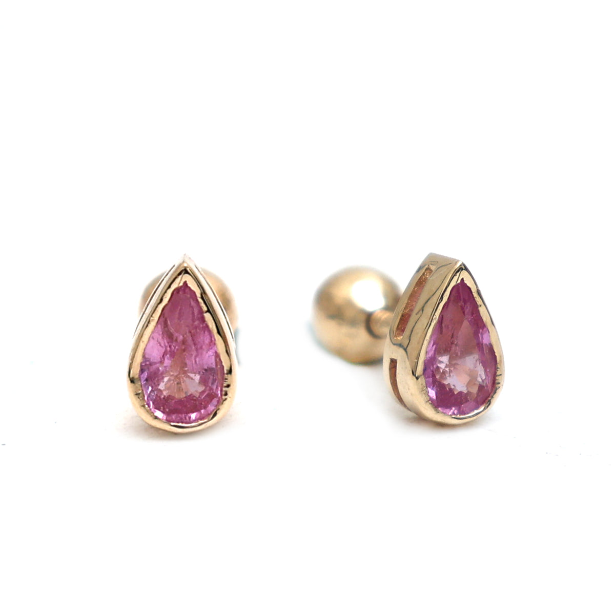 Pink Sapphire Earrings