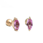 Pink Sapphire Earrings