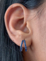 Blue Sapphire Earrings