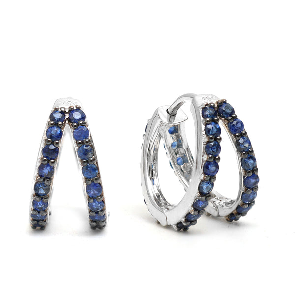 Blue Sapphire Earrings