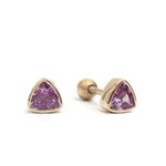 Pink Sapphire Earrings