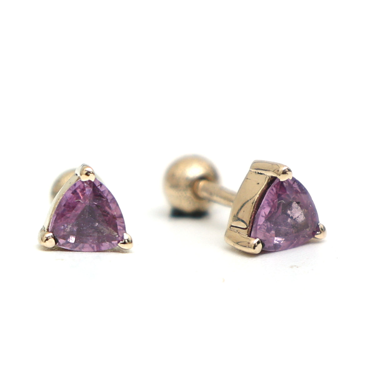 Pink Sapphire Earrings