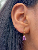 Pink Sapphire Earrings