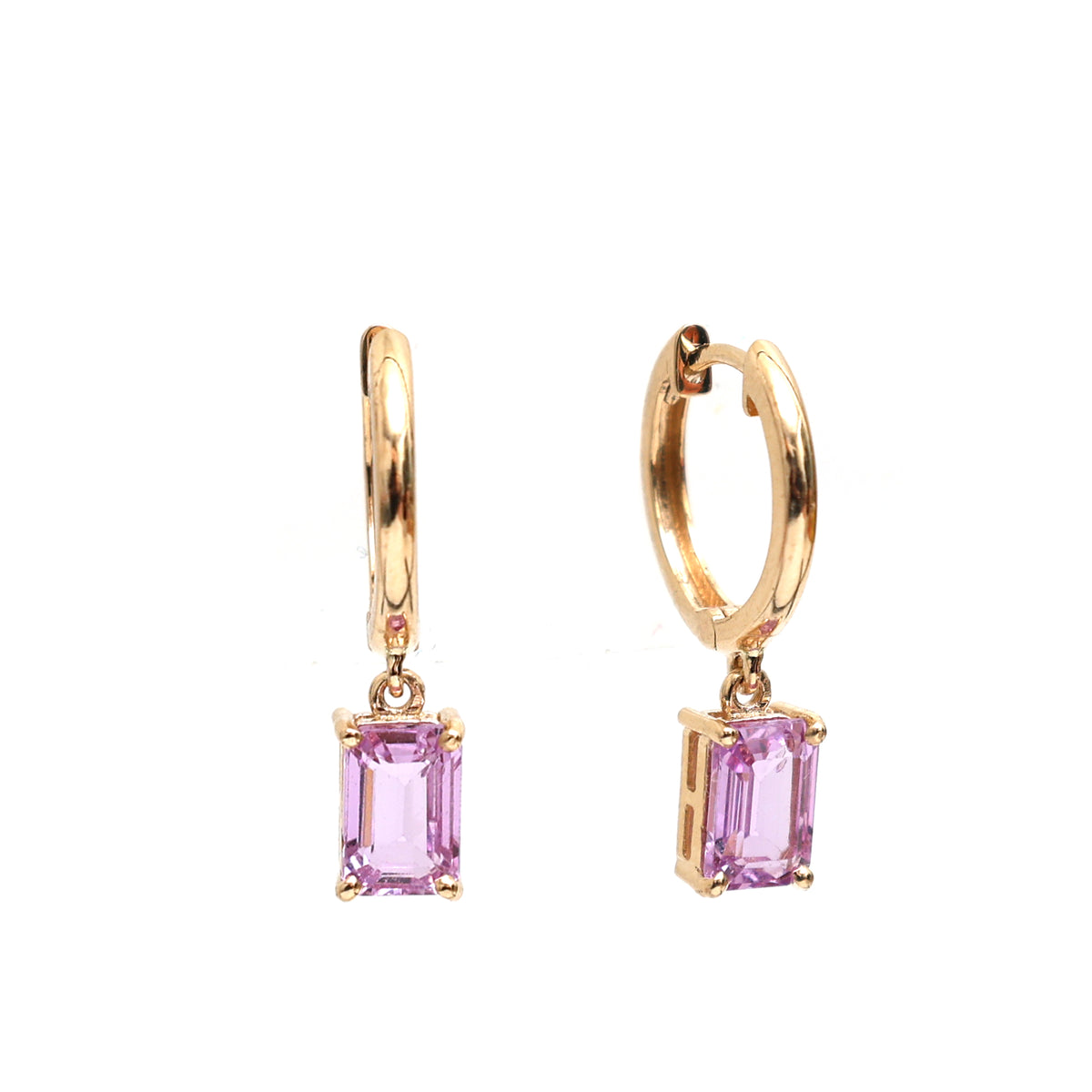 Pink Sapphire Earrings