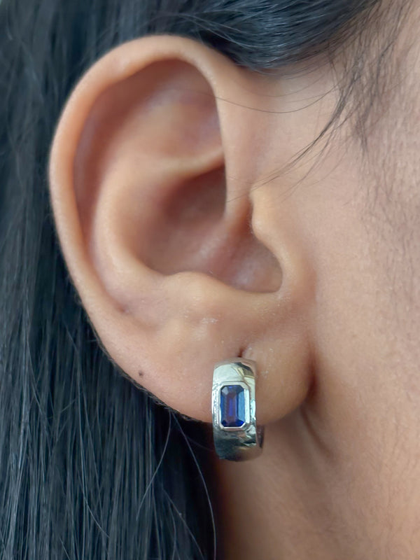 Blue Sapphire Earrings