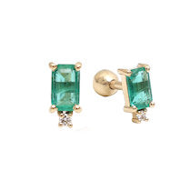 Emerald Diamond Earrings