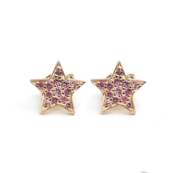 Pink Sapphire Earrings