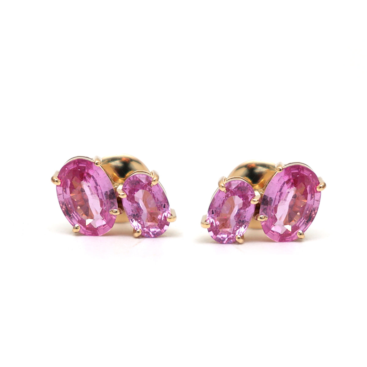 Pink Sapphire Earrings
