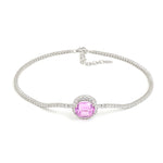 Kunzite Diamond Necklace