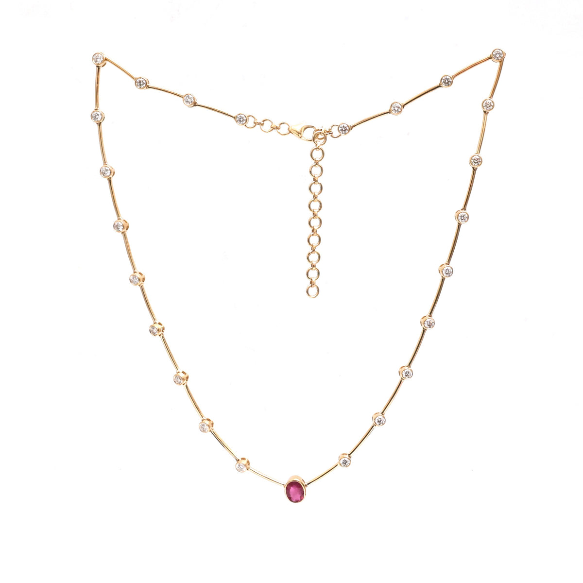 Diamond Ruby Necklace