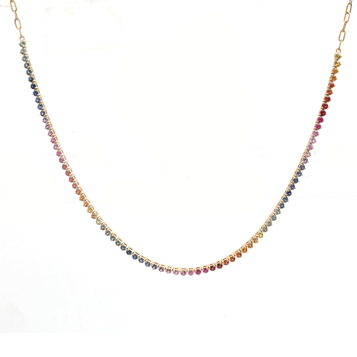 Rainbow Sapphire Necklace