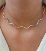 Rainbow Sapphire Necklace