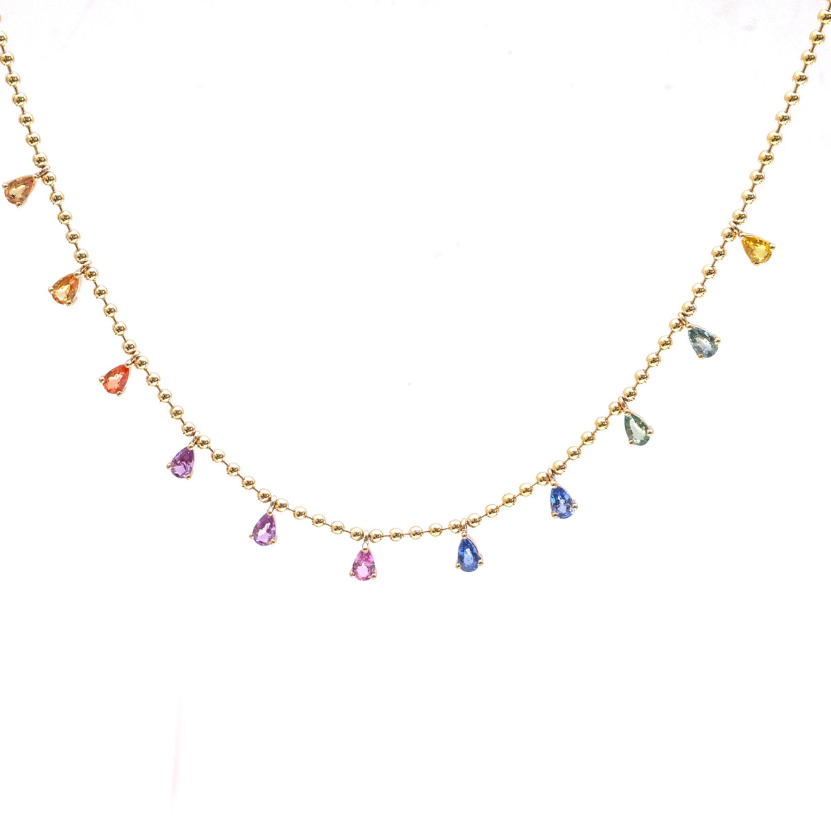 Rainbow Sapphire Necklace