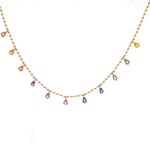 Rainbow Sapphire Necklace