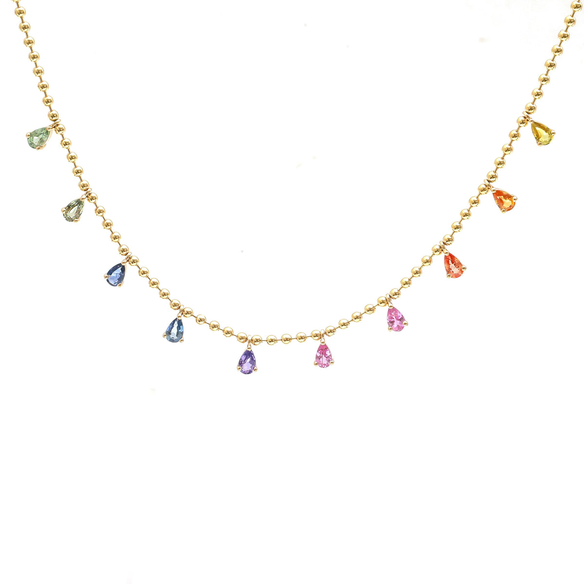 Rainbow Sapphire Necklace