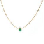 Emerald Diamond Necklace