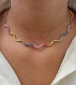 Rainbow Sapphire Necklace