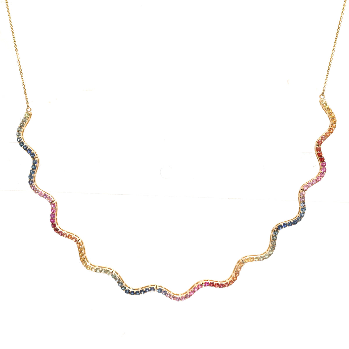Rainbow Sapphire Necklace